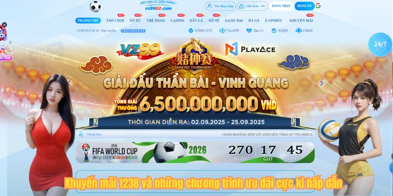 Khuyến mãi 123B và những chương trình ưu đãi cực kì hấp dẫn